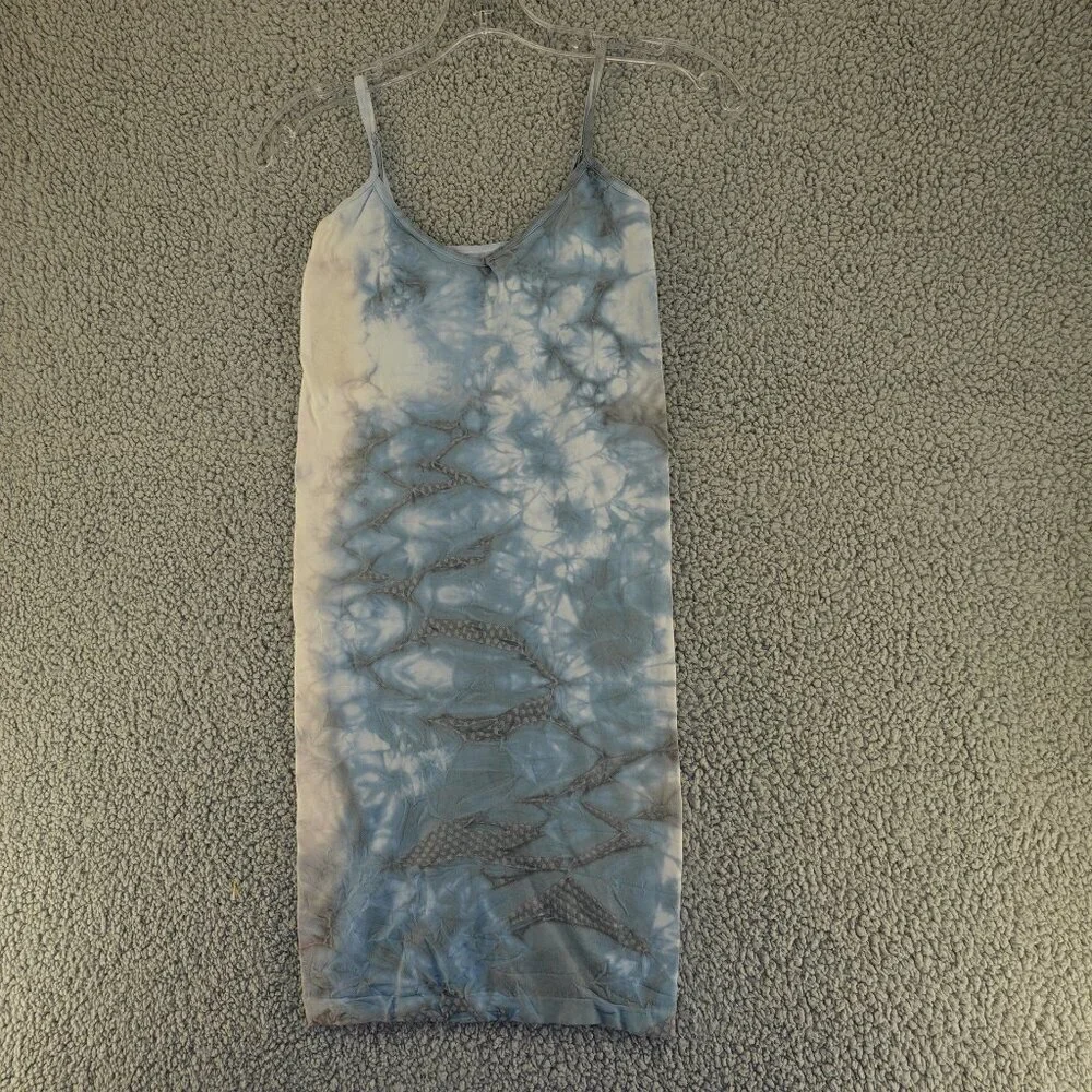 Free People Intimately bodycon dress blue tie dye size XS P New